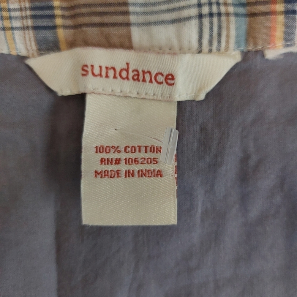 Sundance NOLA Plaid with Ric Rac Trim- no size label - Picture 6 of 6